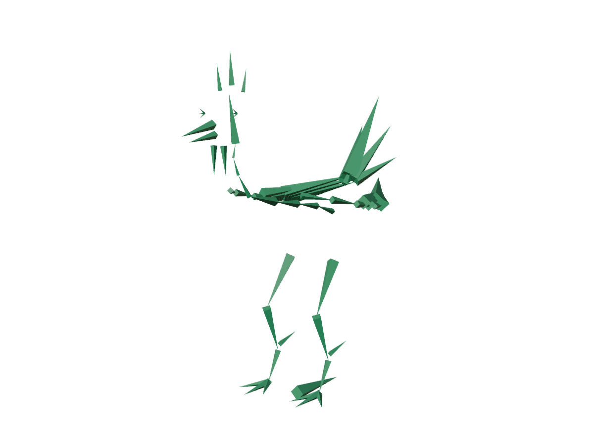 the 60-bone skeleton, rendered from the rig's actual bone positions
